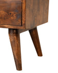 Olden Mango Wood Bedside Table in Chestnut
