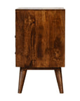 Olden Mango Wood Bedside Table in Chestnut