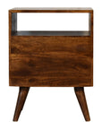 Olden Mango Wood Bedside Table in Chestnut