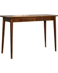 Klang Mango Wood Desk in Chestnut