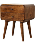Batu Mango Wood Bedside Table in Chestnut