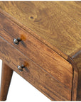 Batu Mango Wood Bedside Table in Chestnut