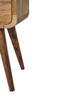 Lago Mango Wood Bedside Table in Oak