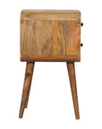 Lago Mango Wood Bedside Table in Oak