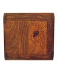 Kala Floating Mango Wood Bedside Table in Chestnut