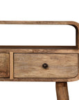Kohala Mango Wood Console Table in Oak