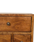 Borneo Mango Wood Bedside Table in Chestnut