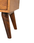 Borneo Mango Wood Bedside Table in Chestnut