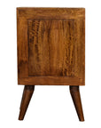 Borneo Mango Wood Bedside Table in Chestnut
