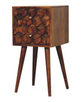 Lapua Mango Wood Bedside Table in Chestnut