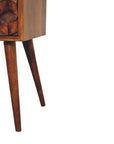 Lapua Mango Wood Bedside Table in Chestnut