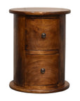 Linden Drum Chest of Drawers in Chestnut