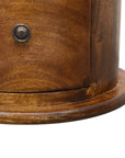 Linden Drum Chest of Drawers in Chestnut