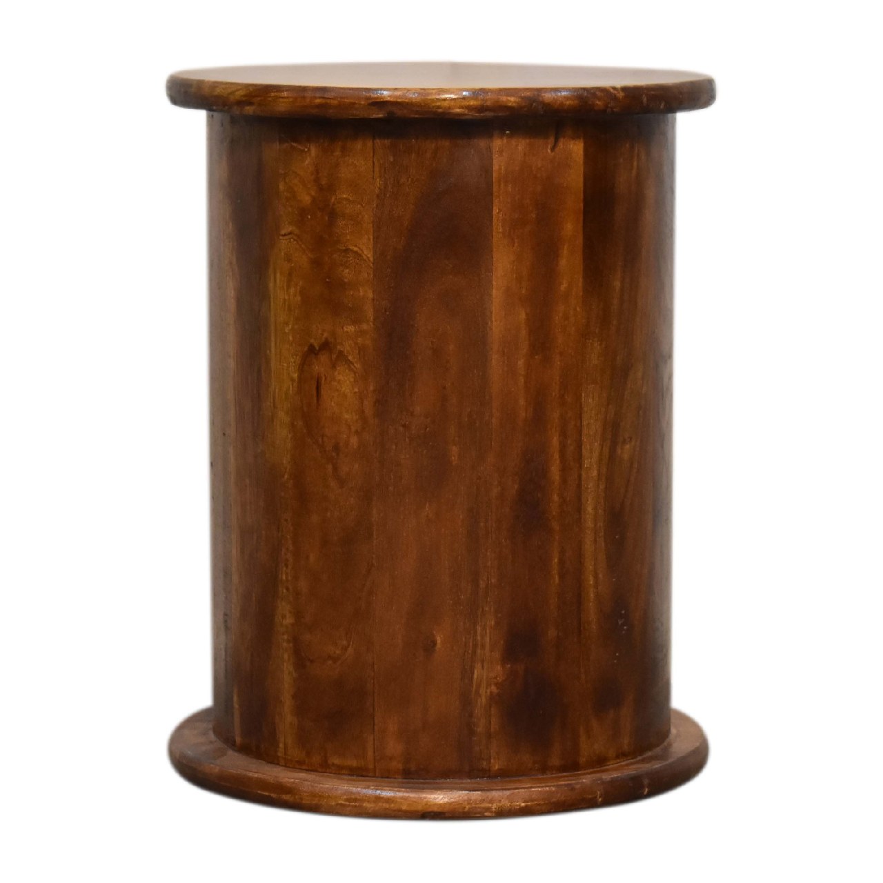 Linden Drum Chest of Drawers in Chestnut