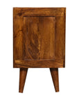 Small Manila 1 Drawer Gold Bedside Table