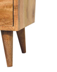 Kuwala Mango Wood Bedside Table in Oak
