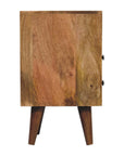 Kuwala Mango Wood Bedside Table in Oak