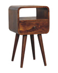 Goa South Mango Wood Bedside Table in Chestnut