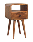 Goa South Mango Wood Bedside Table in Oak