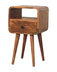 Goa South Mango Wood Bedside Table in Oak