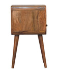 Goa South Mango Wood Bedside Table in Oak