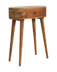 Vadso Mango Wood Console Table in Oak