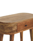 Vadso Mango Wood Console Table in Oak