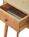 Vadso Mango Wood Console Table in Oak