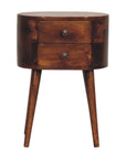 Elver Mango Wood Bedside Table in Chestnut