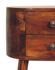 Elver Mango Wood Bedside Table in Chestnut