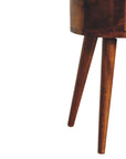 Elver Mango Wood Bedside Table in Chestnut