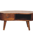 Bahia Mango Wood Coffee Table in Chestnut