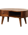 Bahia Mango Wood Coffee Table in Chestnut