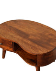 Bahia Mango Wood Coffee Table in Chestnut