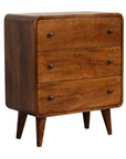 Kunn Mango Wood Chest of Drawers in Chestnut