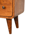 Kunn Mango Wood Chest of Drawers in Chestnut