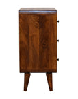 Kunn Mango Wood Chest of Drawers in Chestnut