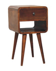 Goa North Mango Wood Bedside Table in Chestnut