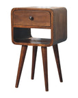 Goa North Mango Wood Bedside Table in Chestnut