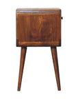 Goa North Mango Wood Bedside Table in Chestnut