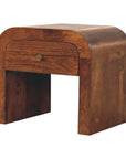 Bali Mango Wood Bedside Table in Chestnut