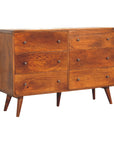 Kannan Mango Wood Chest of Drawers in Chestnut