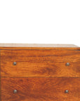 Kannan Mango Wood Chest of Drawers in Chestnut