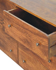 Kannan Mango Wood Chest of Drawers in Chestnut