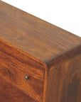 Kannan Mango Wood Chest of Drawers in Chestnut