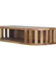 Biwa Mango Wood Floating Console Table