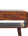 Burundi Mango Wood Console Table in Chestnut
