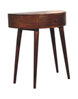 Luna Mango Wood Console Table in Chestnut