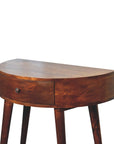Luna Mango Wood Console Table in Chestnut