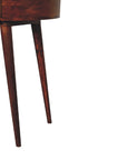Luna Mango Wood Console Table in Chestnut